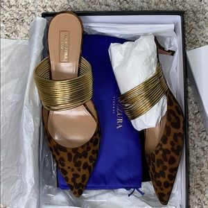 Aquazzura Firenze cheetah kitten heel 👠